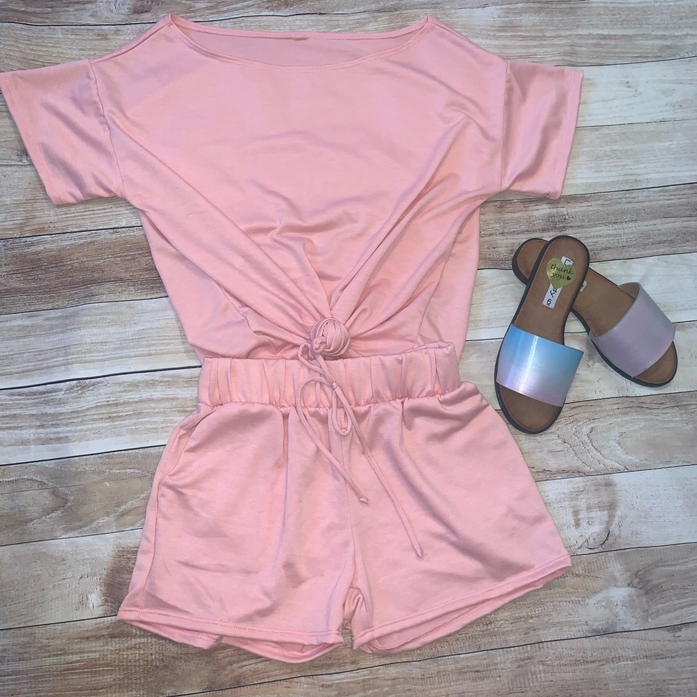 NEW Quarantine and Chill Set Pink French Terry